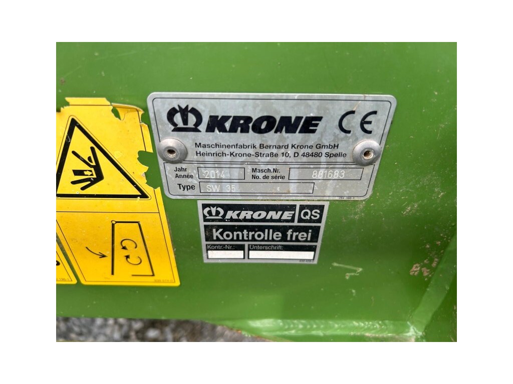 RASTRILLO HILERADOR KRONE SWADRO 35 US 3373